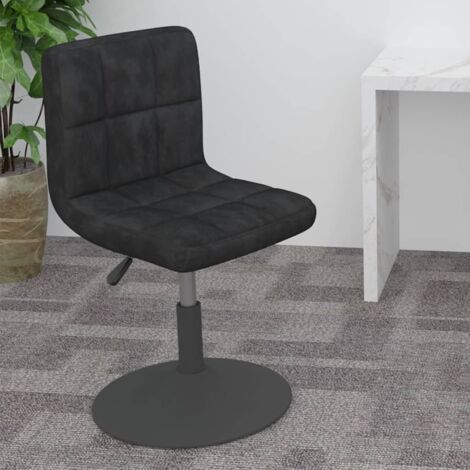 Tabouret de bar pivotant noir velours vidaXL (1/5)