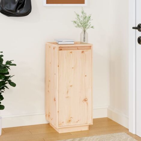 Vidaxl – Meuble à chaussures en bois de pin massif 35x35x80 cm – Rangement stable avec tiroirs – Idéal pour espaces réduits (1/6)