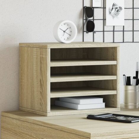 Organisateur de bureau chêne sonoma 36x26x29,5 cm vidaXL