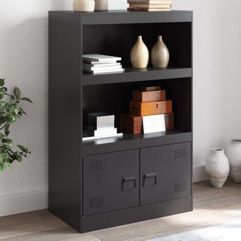 Buffet noir 67x39x107 cm acier vidaXL (1/5)