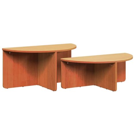 Table basse 2 pcs Marron cire 79 x 39,5 x 40 cm vidaXL (1/5)
