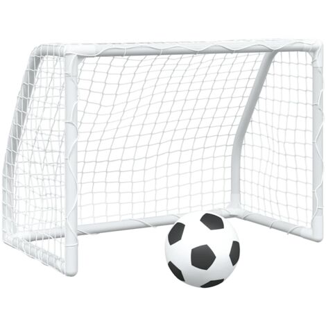 Vidaxl – Buts de football pour enfants 2 pcs – Métal et polyester – Dimensions 64 x 35 x 48 cm – Ballon de 15 cm avec pompe incluse