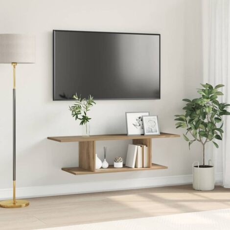 Meuble TV Marron 103 x 30 x 26,5 cm Bois d'ingénierie vidaXL (1/5)