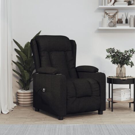 Fauteuil inclinable électrique Noir Tissu vidaXL (1/5)