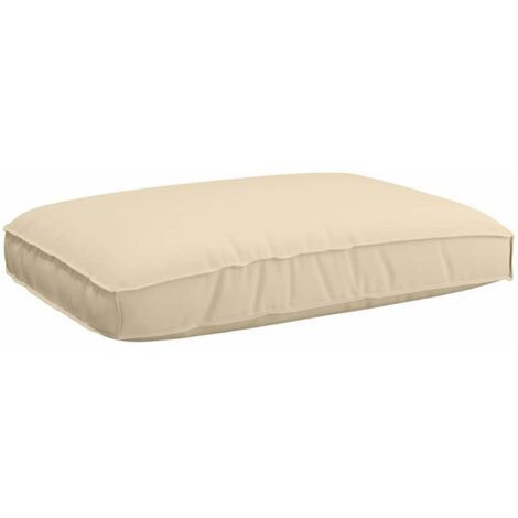 Coussin pour assise de palette Beige 120 x 80 x 12 cm vidaXL