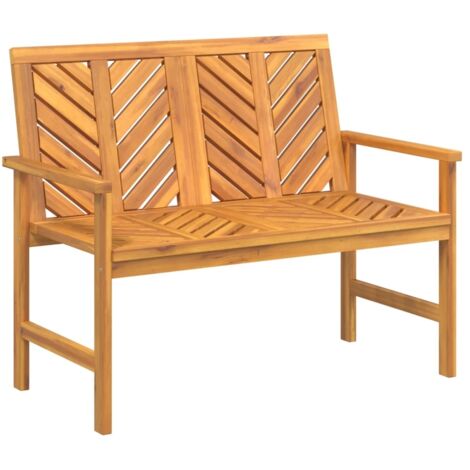 Banc de jardin 109 cm bois massif d'acacia vidaXL (1/6)