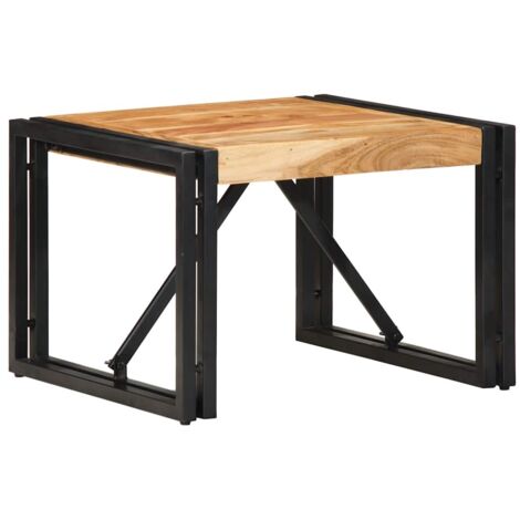 Table basse 50x50x35 cm bois massif d'acacia vidaXL