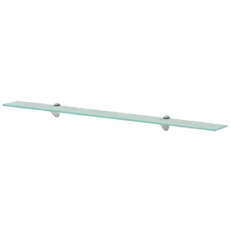Vidaxl – Étagère murale en verre 100 x 10 cm 8 mm – Verre incassable trempé – Capacité de charge 15 kg – Support en alliage de zinc