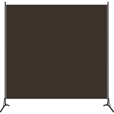 Vidaxl – Cloison de séparation marron 175x180 cm – Tissu polyester durable – 1 panneau – Écran d'intimité pour chambre ou bureau