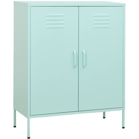 Armoire de rangement Vert menthe 80x35x101,5 cm Acier vidaXL (1/7)