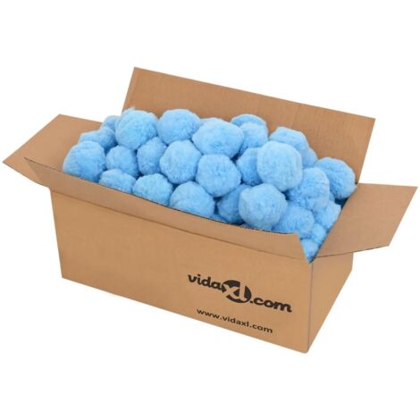 Vidaxl – Boule filtrante anti-bactérienne 700 g – Filtration jusqu'à 3 microns – Réduit 98 % des bactéries – Équivalent à 25 kg de sable - BLEU 700 G PE