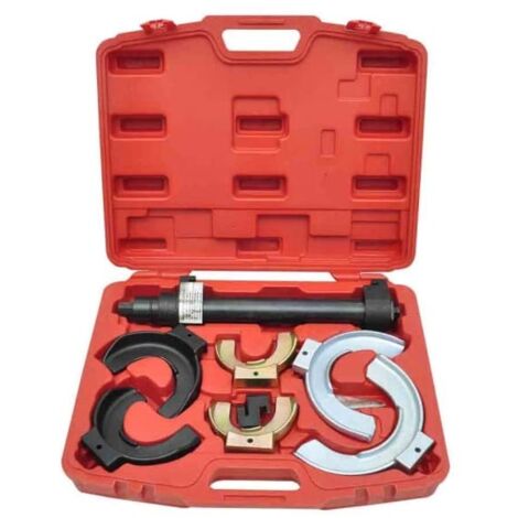 Vidaxl – Jeux de compresseur de ressorts MacPherson – 3 mâchoires interchangeables – Charge max 1050 kg – Acier au carbone – Coffret de rangement inclus