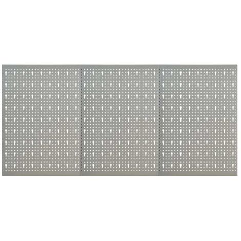 vidaXL Wall-mounted Peg Boards 3 pcs 40x58 cm Steel