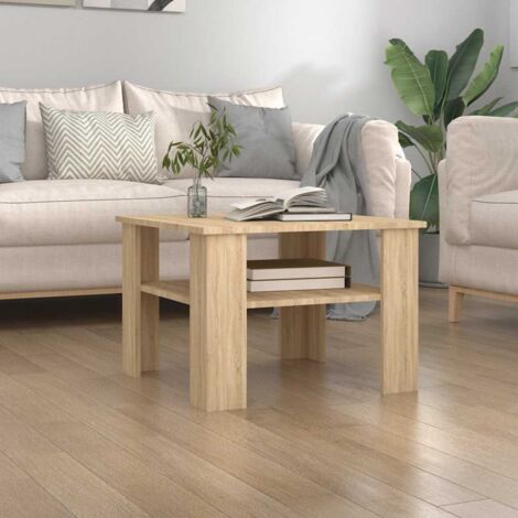 Table basse Chêne sonoma 60x60x42 cm Bois d’ingénierie vidaXL