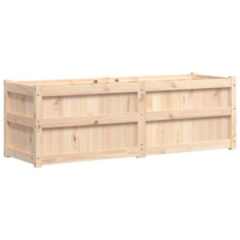 Jardinière 150x50x50 cm bois de pin massif vidaXL (1/6)