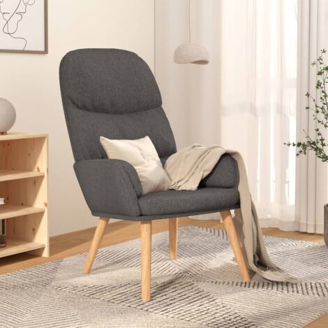 Chaise de relaxation Gris clair Tissu vidaXL