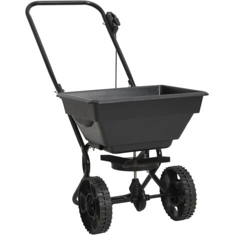 Vidaxl – Distributeur de sel à conducteur marchant 15 L – Trémie en PVC et acier – 10 vitesses de distribution – Pour épandage équilibré - CM 15 L