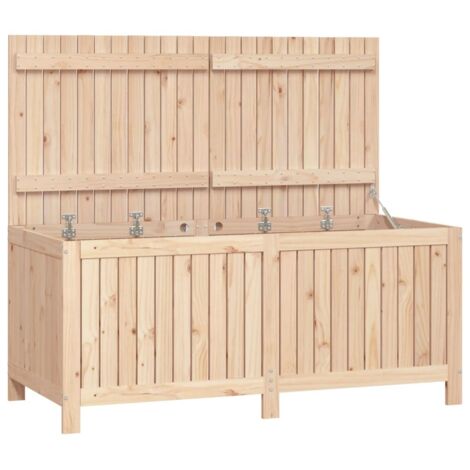 Boîte de rangement de jardin 147x68x64 cm Bois massif de pin vidaXL