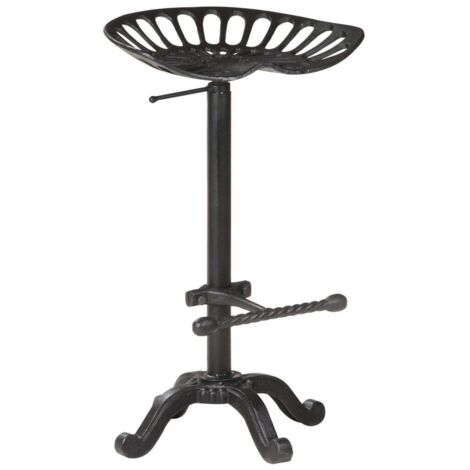 Tabouret de bar Noir Fonte vidaXL (1/5)