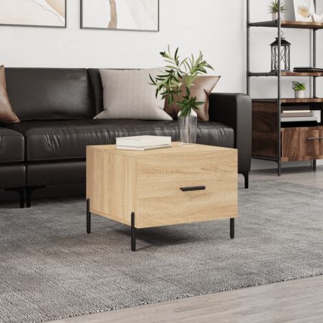 Table basse Chêne sonoma 50x50x40 cm Bois d'ingénierie vidaXL (1/6)