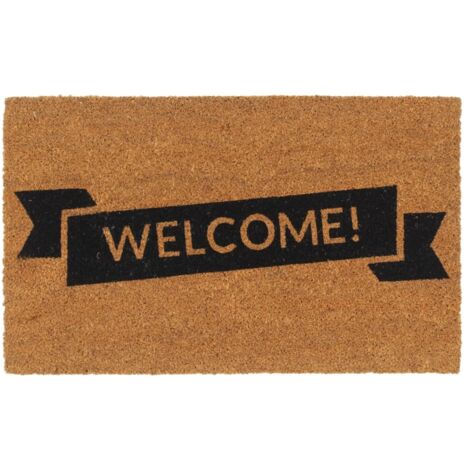 Tapis de porte naturel 45x75 cm fibre de coco touffeté vidaXL (1/5)