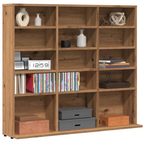 vidaXL CD Cabinet Artisan Oak 100x23x89.5 cm Engineered Wood