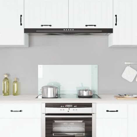 Dosseret de cuisine Blanc 80x40 cm Verre trempé vidaXL