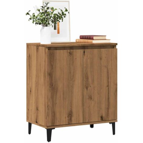 Buffet chêne artisanal 60x35x70 cm bois d'ingénierie vidaXL