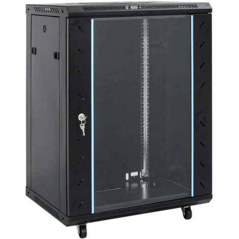Coffret de réseau 15U 19" IP20 noir 53x40x80 cm vidaXL