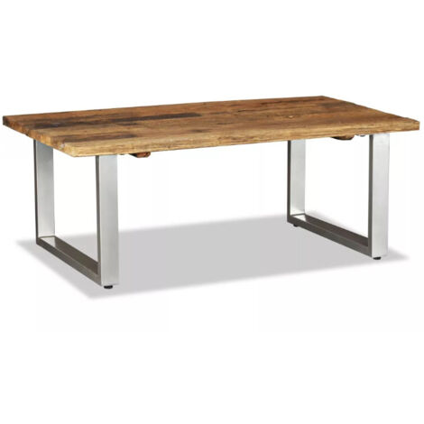 Table basse Bois de récupération massif 100x60x38 cm vidaXL (1/4)
