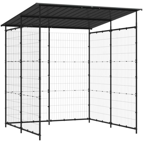 Vidaxl – Abri à vélos acier enduit de poudre 190x190x222 cm – Résistant à la rouille – Toit incliné pour protection pluie et soleil