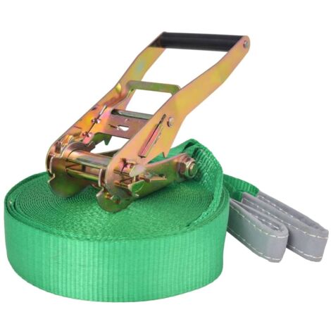Corde lâche pour slackline 15 m x 50 mm 150 kg Vert vidaXL