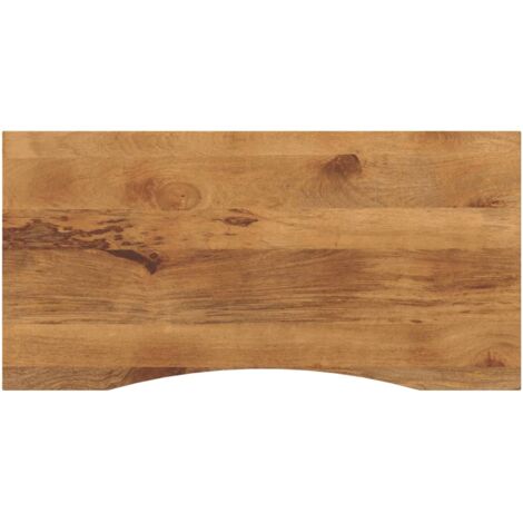 Dessus de bureau avec courbe 140x50x2,5 cm manguier massif brut vidaXL (1/6)