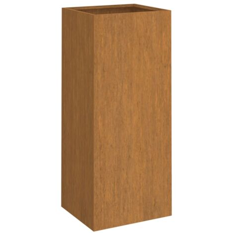 Vidaxl – Jardinière en acier corten 32x29x75 cm – Résistante aux intempéries – Couleur marronne – Décoration pour jardin, balcon, patio