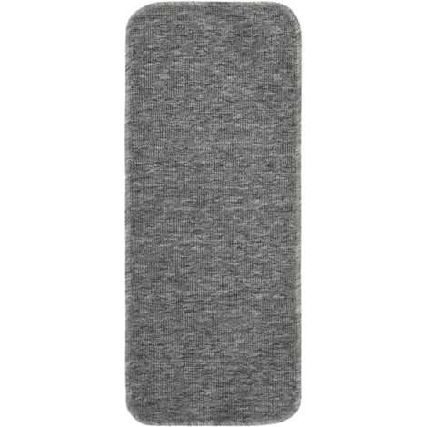 Tapis d'escalier antidérapants 15pcs 60x25cm Gris Rectangulaire vidaXL (1/5)