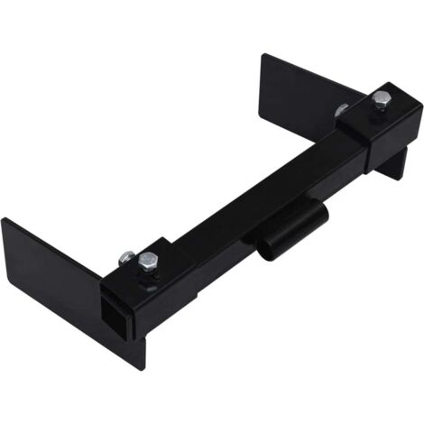 Adaptateur de chasse-neige pour tondeuse à gazon Noir vidaXL