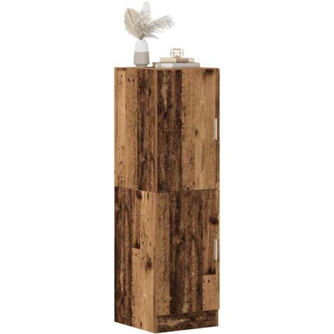 Armoire de cuisine vieux bois 38x41,5x131,5 cm bois ingénierie vidaXL