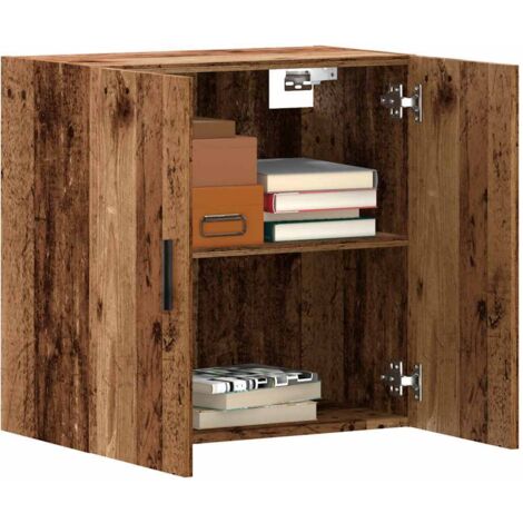 Armoire murale vieux bois 60x31x60 cm bois d'ingénierie vidaXL (1/5)