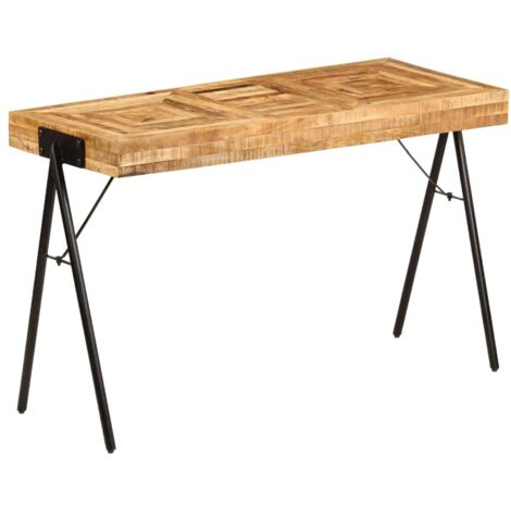 Table à écrire Bois de manguier massif 118 x 50 x 75 cm vidaXL (1/5)