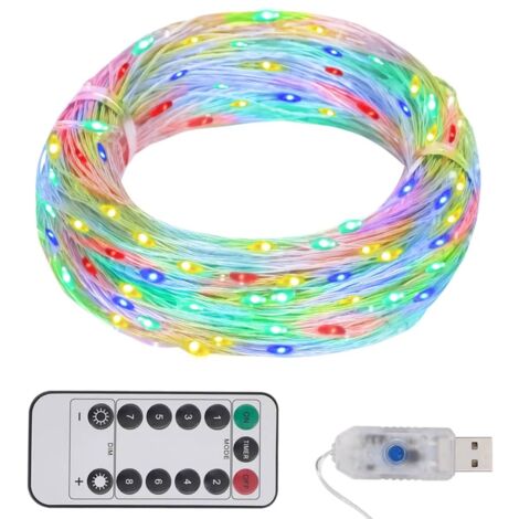 Guirlande LED avec 300 LED Multicolore 30 m vidaXL (1/5)