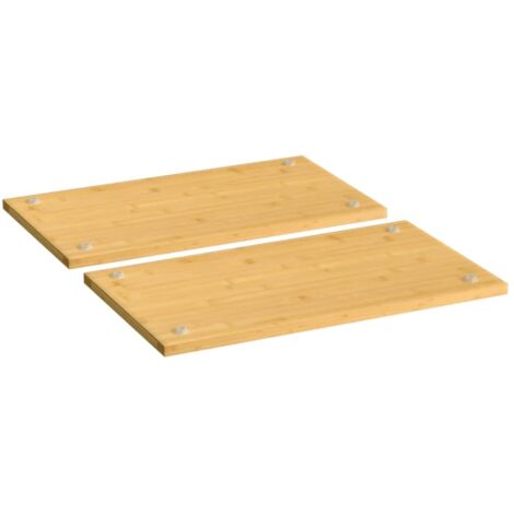 Couvercles de cuisinière 2 pcs 50x28x1,5 cm bambou vidaXL (1/4)