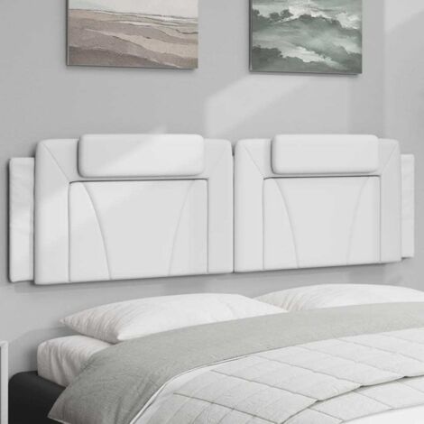 Coussin de tête de lit Viana blanc 180 cm similicuir vidaXL (1/6)