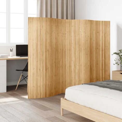 Vidaxl – Paravent en bambou 250 cm – Hauteur 165 cm – Opaque pour intimité totale – Flexible et enroulable pour rangement facile