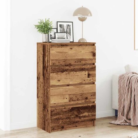 Buffet vieux bois 60x35x98,5 cm bois d'ingénierie vidaXL