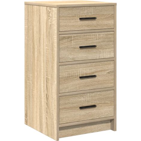 Vidaxl – Buffet chêne sonoma 40x41x75 cm – Bois d'ingénierie – Rangement spacieux avec tiroirs – Design épuré pour salle à manger (1/4)