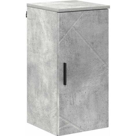 Cabinet de salle de bain Gris béton 30x31,5x61 cm vidaXL