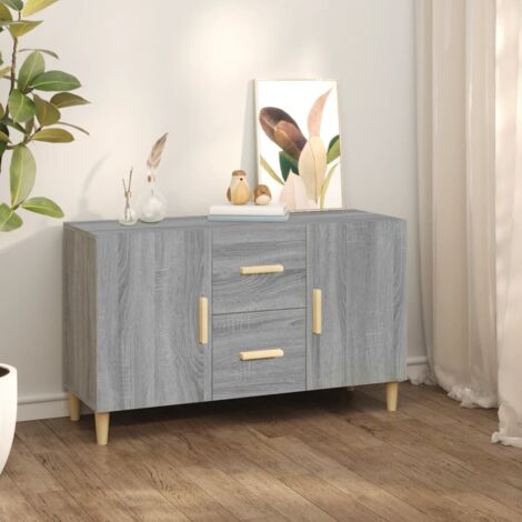 vidaXL Sideboard Grey Sonoma 100x36x60 cm Engineered Wood (1/6)