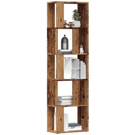Bibliothèque vieux bois 45x24x159 cm bois d'ingénierie vidaXL