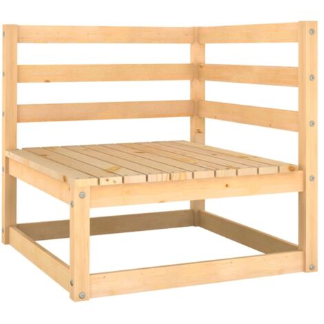 Canapé d'angle de jardin bois de pin massif vidaXL (1/5)