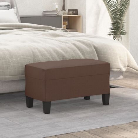 Banc Marron 70x35x41 cm Similicuir vidaXL (1/5)